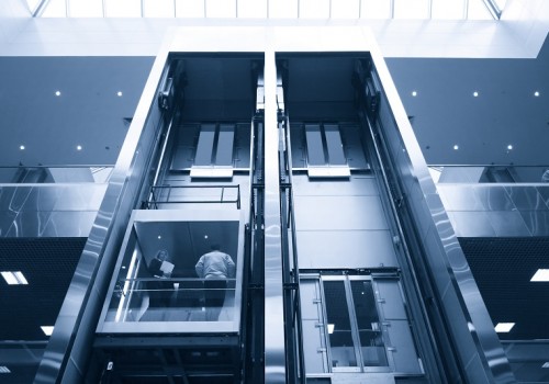 Lift in a business center.
